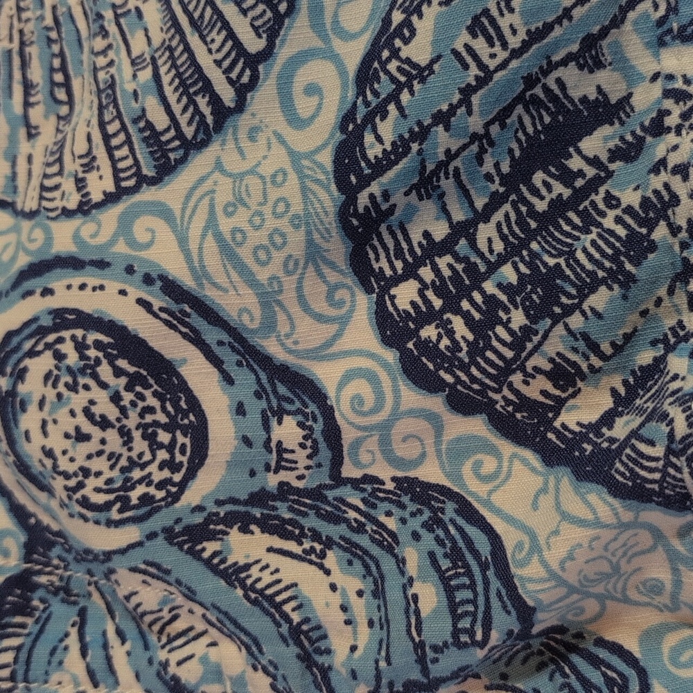 Lilly Pulitzer Seashell Blue Patterned Bottoms - image 4